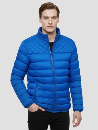 Men's fitted winter down jacket