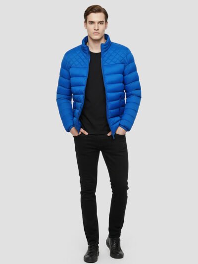Men's fitted winter down jacket