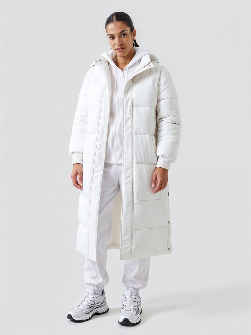 extra long women's down jacket
