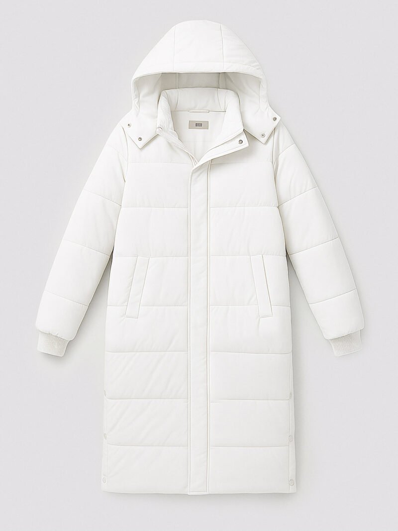 extra long women's down jacket