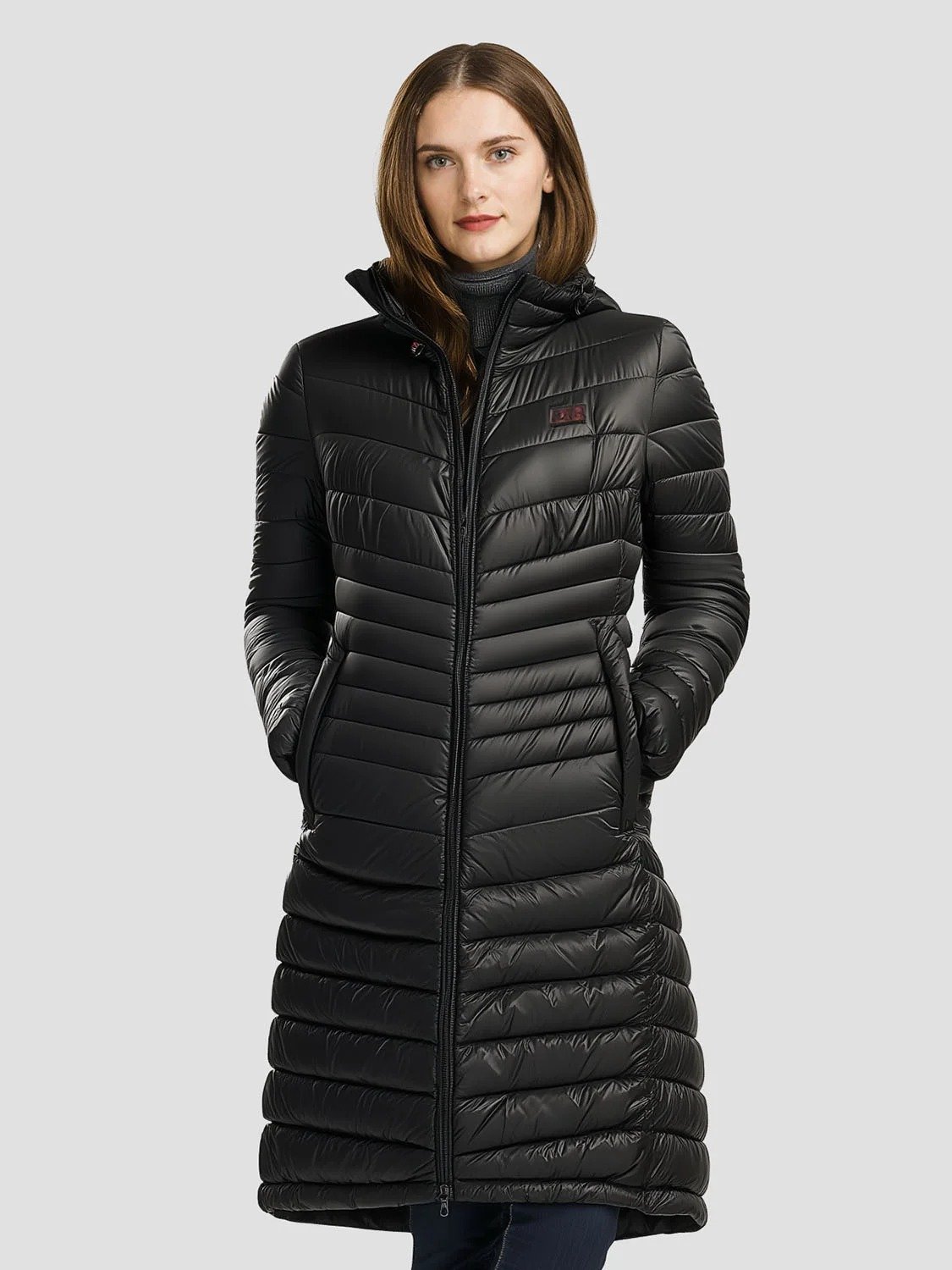 SOLARIS – Doudoune longue chauffante femme 3 imgi 47 womens long heated down jacket