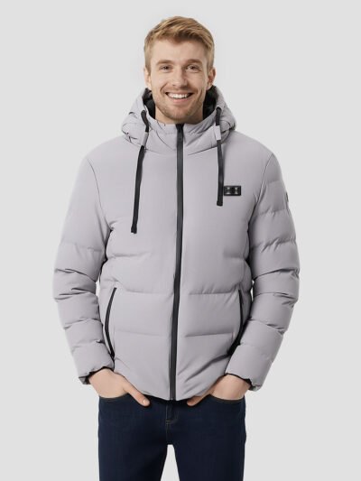 large size heated down jacket