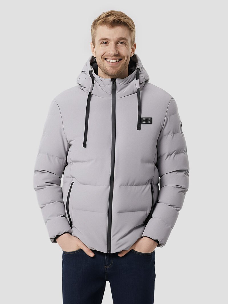 large size heated down jacket