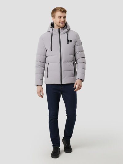 large size heated down jacket