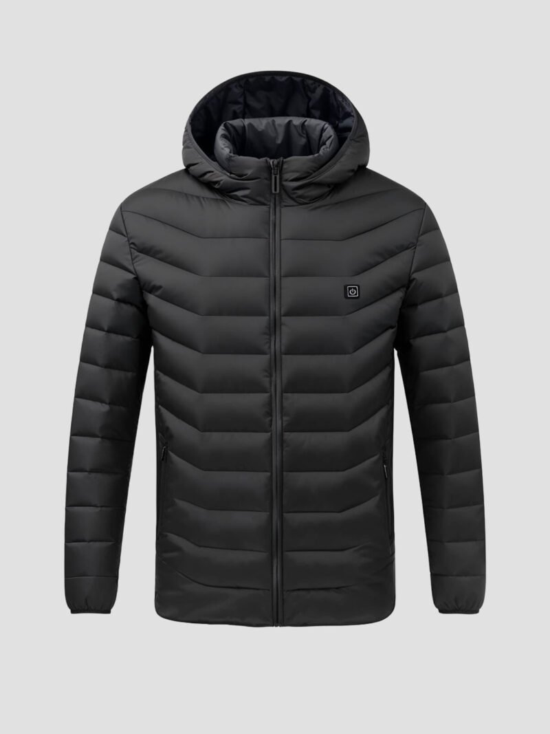 men's heated down jacket with battery