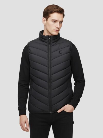 men's heated sleeveless down jacket