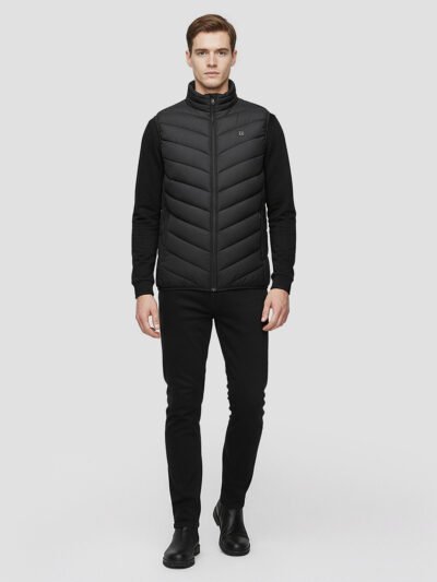 men's heated sleeveless down jacket