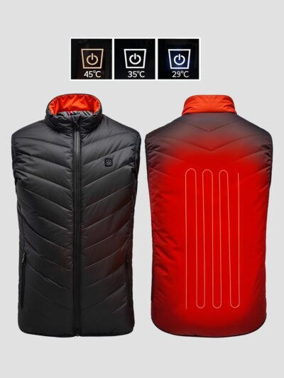 men's heated sleeveless down jacket
