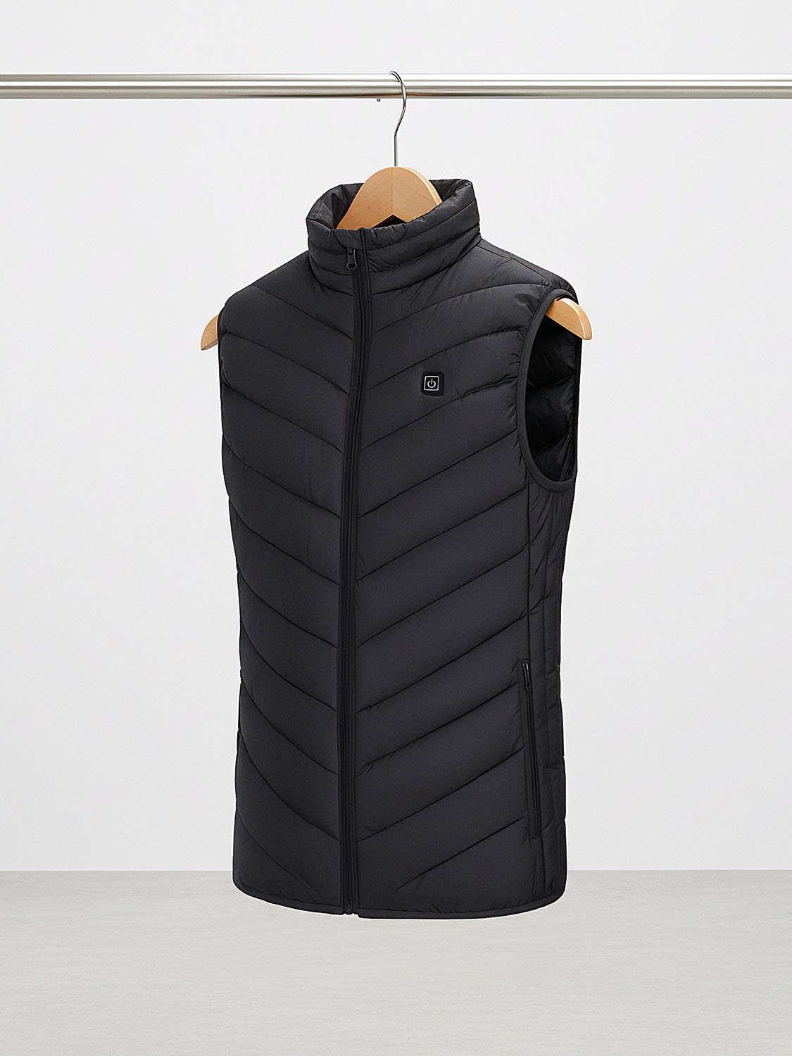 men's heated sleeveless down jacket