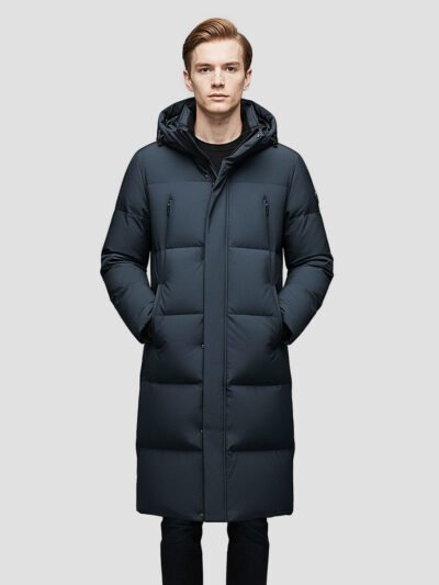 men's long down jacket