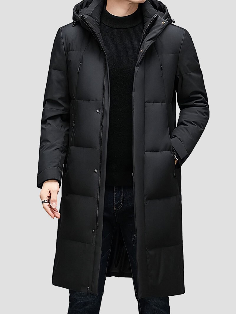 men's long down jacket