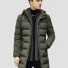 men's mid-length down jacket