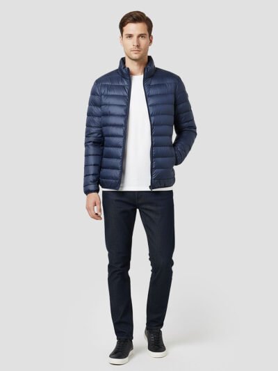 men's short down jacket