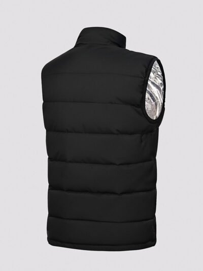 short-sleeved heated down jacket