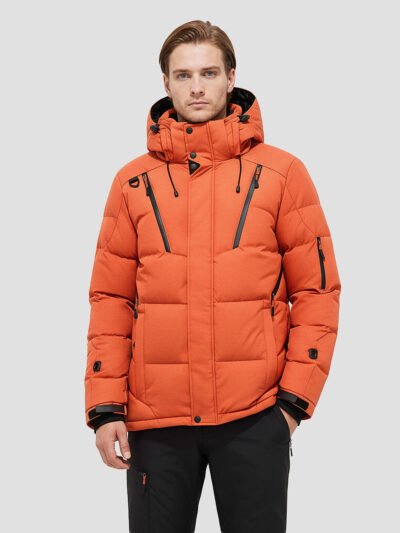 very warm men's down jacket