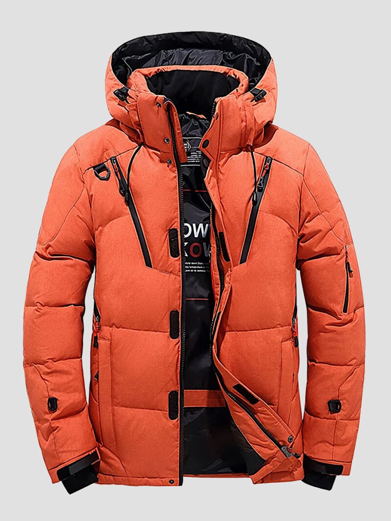 very warm men's down jacket