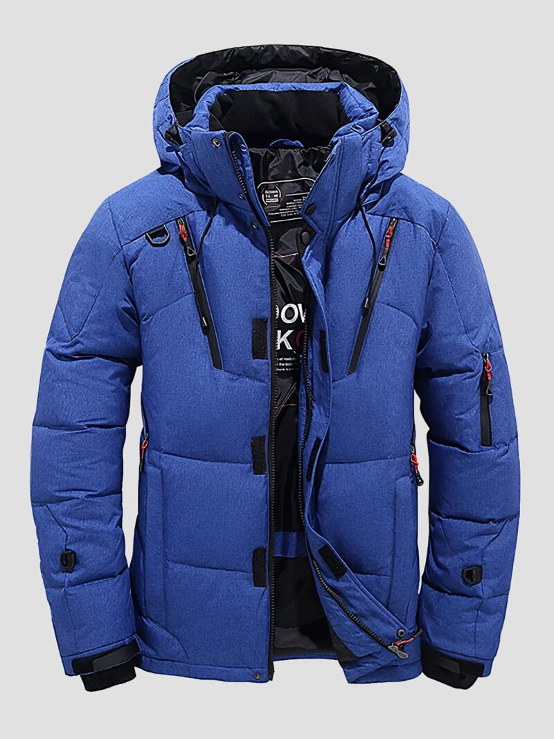 very warm men's down jacket