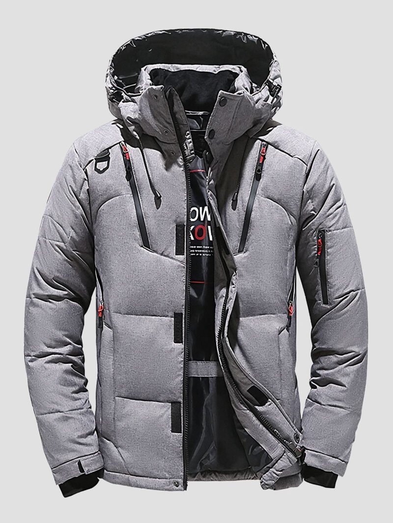 very warm men's down jacket