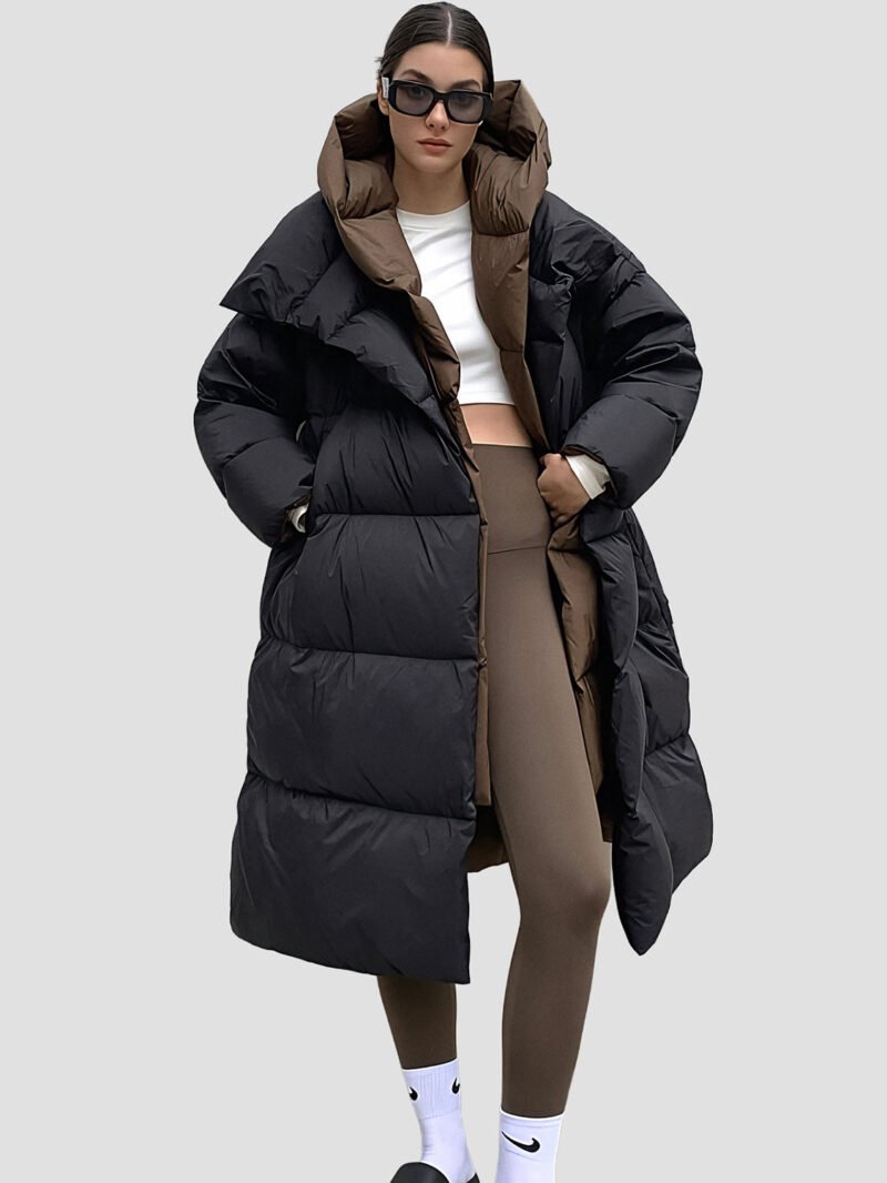 very warm women's down jacket