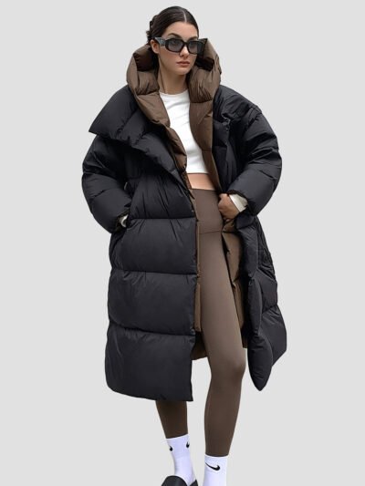 very warm women's down jacket