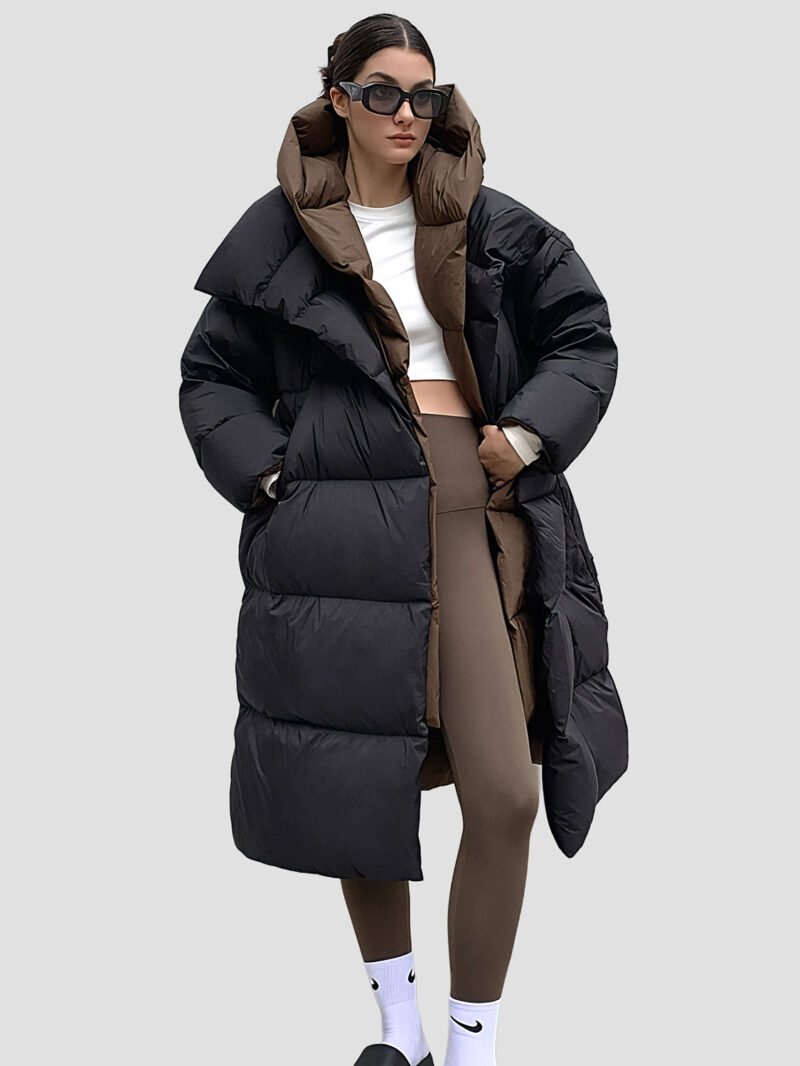 very warm women's down jacket