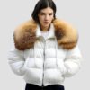 women's big fur down jacket