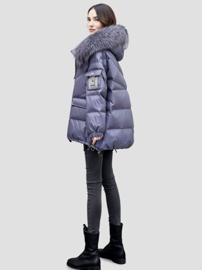 women's fur collar down jacket