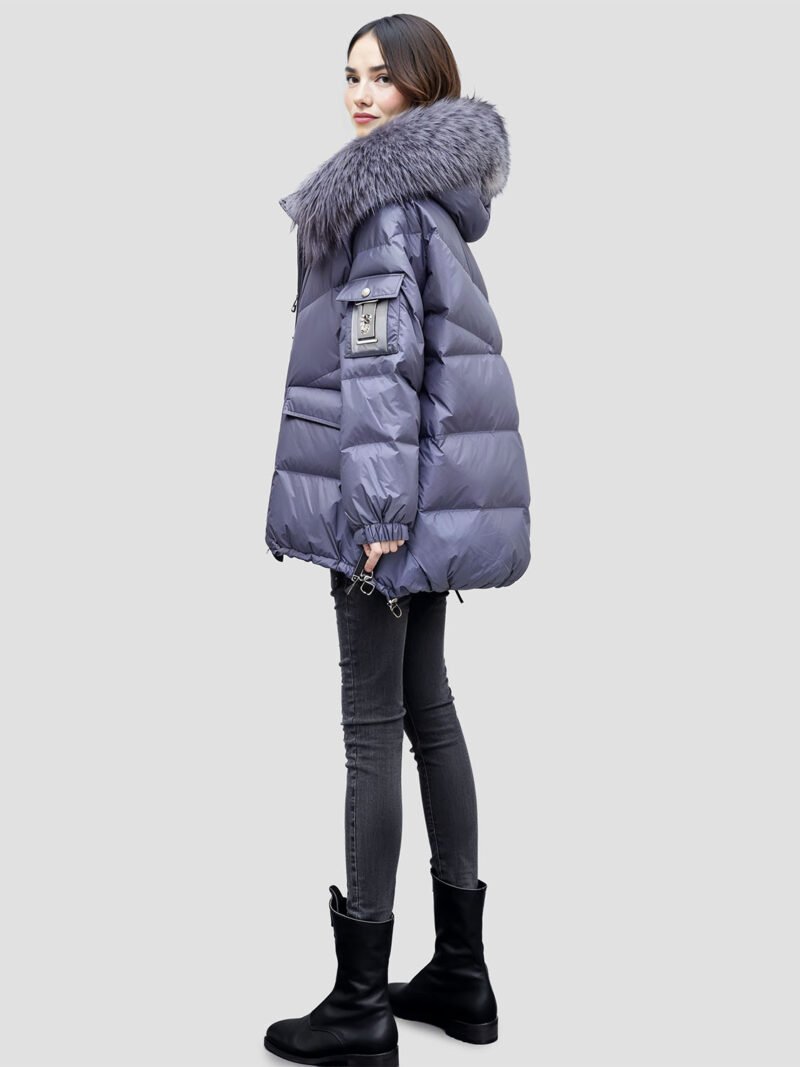 women's fur collar down jacket