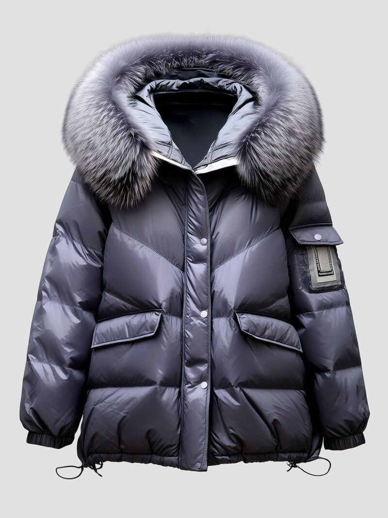 women's fur collar down jacket