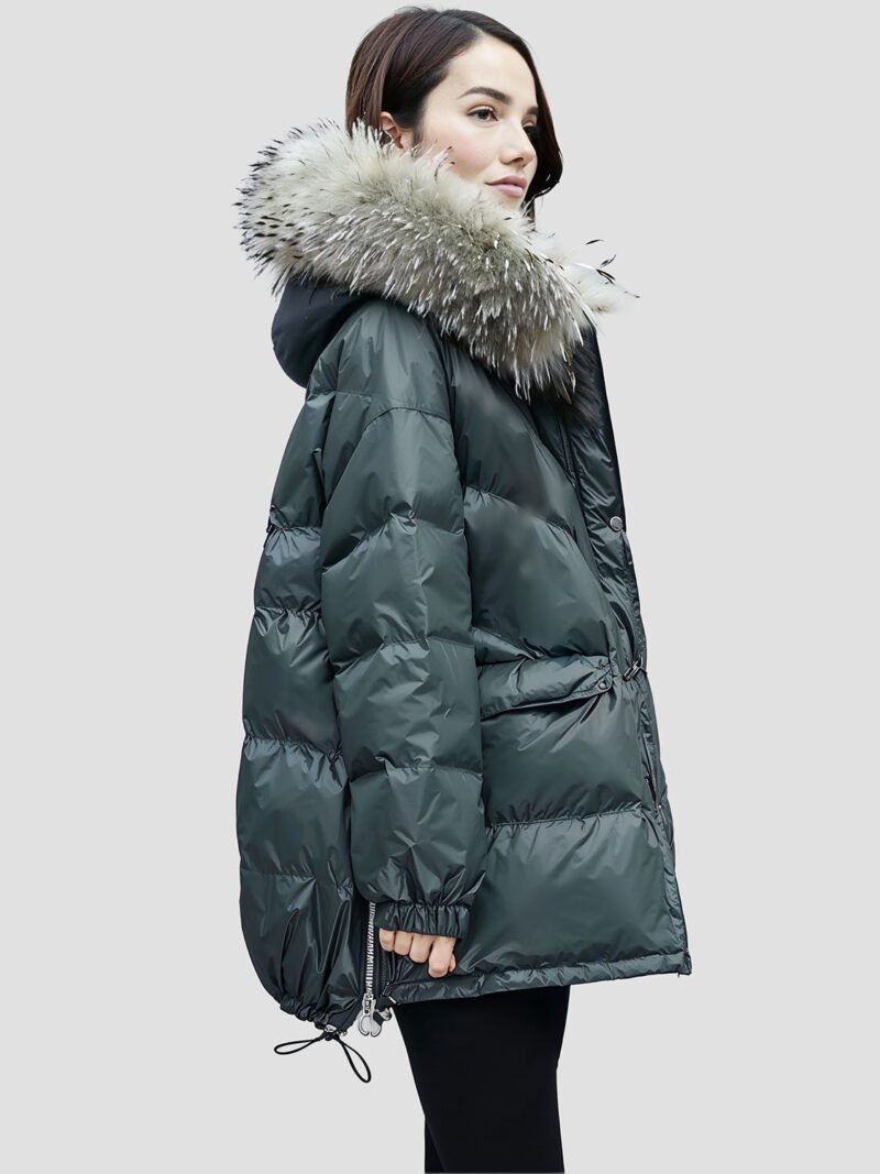 women's fur collar down jacket