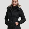 women's fur-lined down jacket