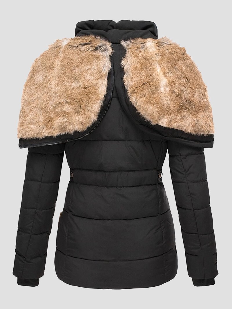 women's fur-lined down jacket
