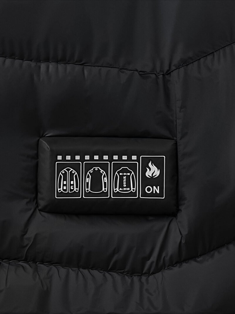 women's heated down jacket with battery