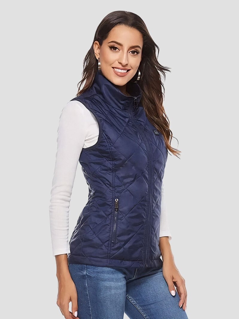 women's heated sleeveless down jacket