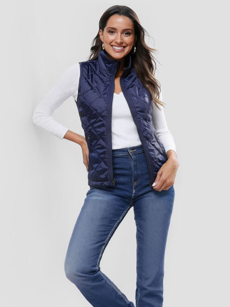 women's heated sleeveless down jacket