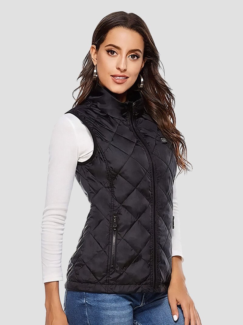women's heated sleeveless down jacket