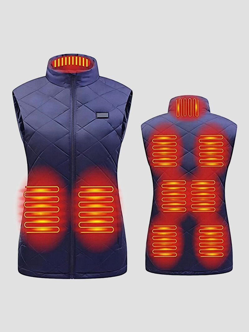 women's heated sleeveless down jacket