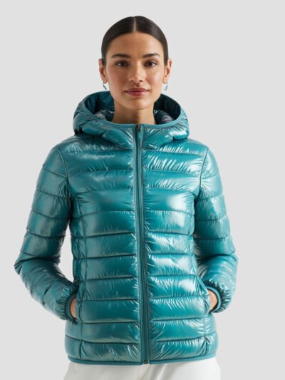 women's lightweight down jacket with hood