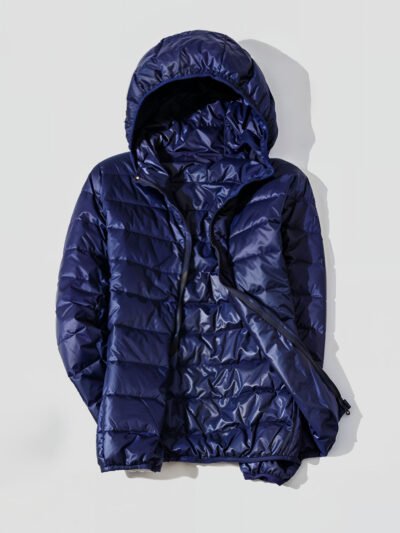 women's lightweight down jacket with hood