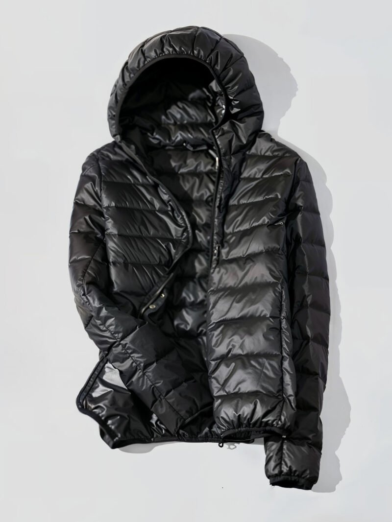 women's lightweight down jacket with hood