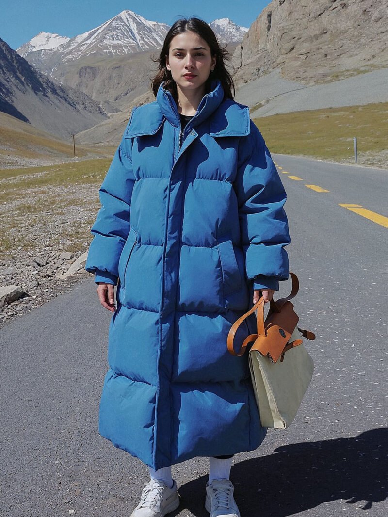 womens-long-warm-down-jacket women's long warm down jacket