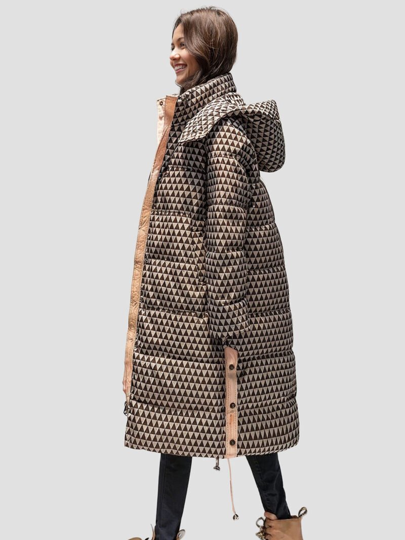 women's long waterproof down jacket