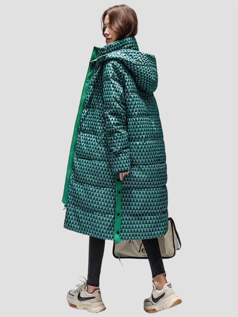 women's long waterproof down jacket