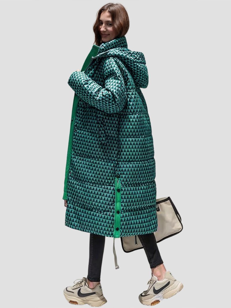 women's long waterproof down jacket
