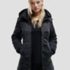 women's mid-length down jacket