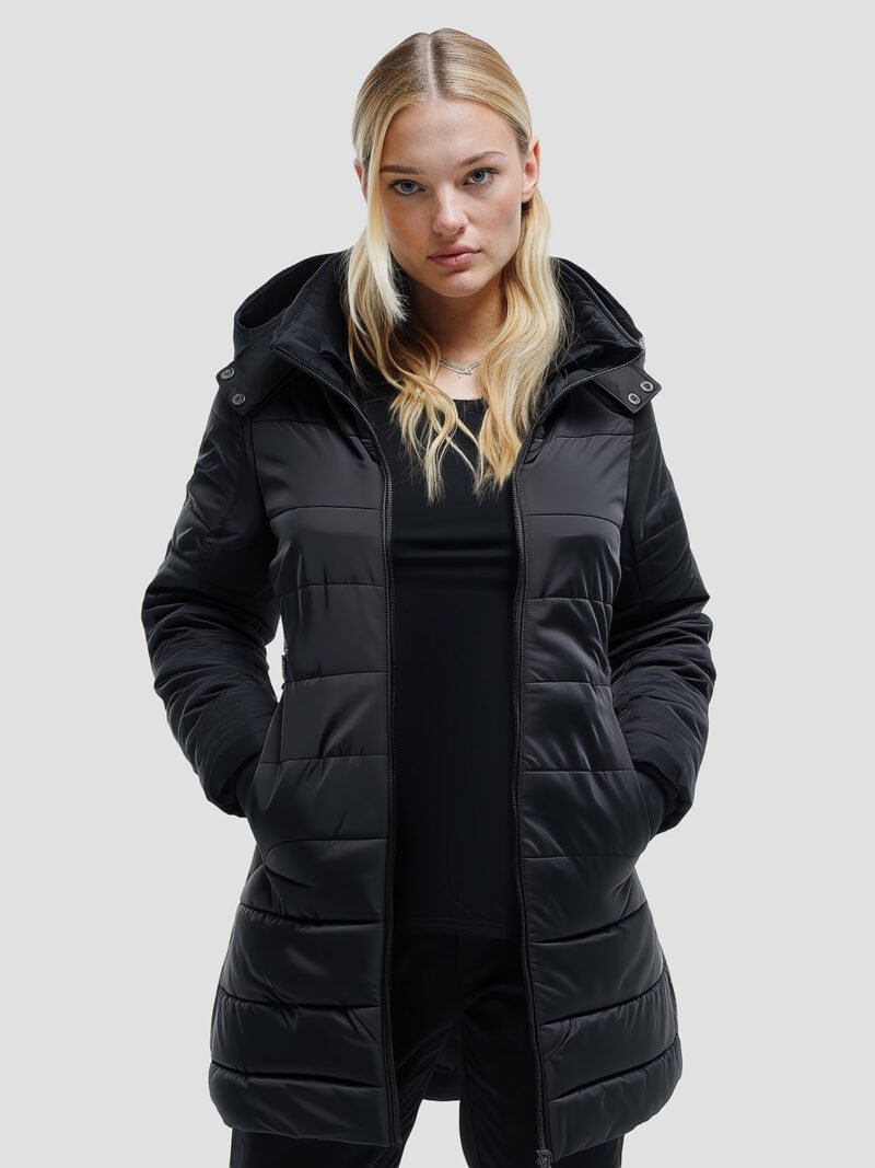 women's mid-length down jacket