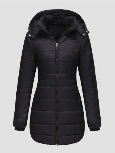 women's mid-length down jacket