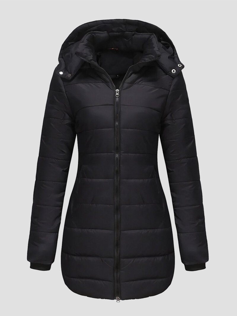 women's mid-length down jacket