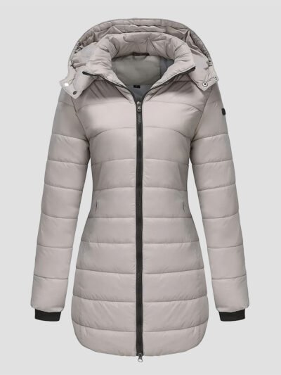 women's mid-length down jacket