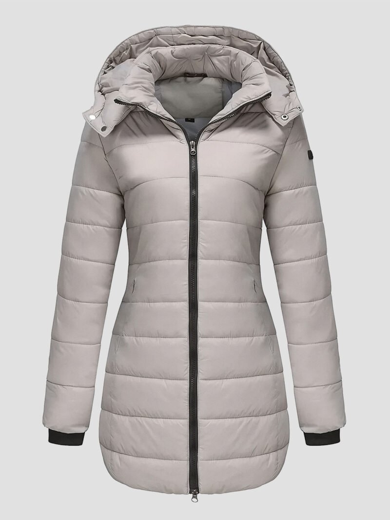 women's mid-length down jacket